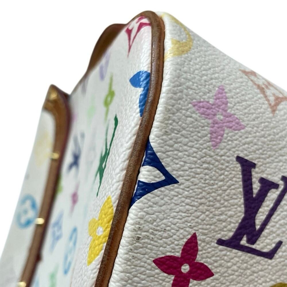Louis Vuitton Murakami White Multicolor Monogram Sologne Shoulder Bag - Picture 9 of 16